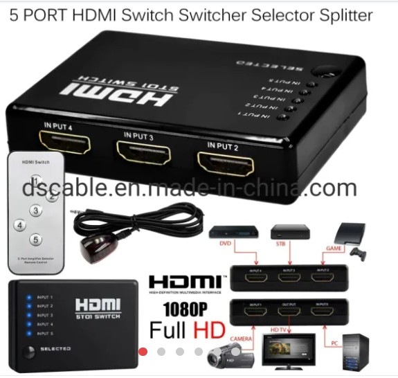 HDMI SWITCHER 5-1 REMOTE(HD026) – Technologies CC
