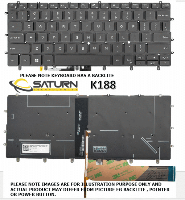 LT KB DELL XPS 13 9380 9370 9305(K188BL)