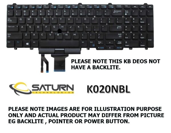 LT KB DELL E5590 NO BACK LITE (K020NBL)