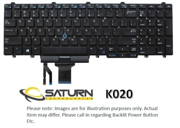LT KB DELL E5550 E5570 NO B/L (K020NB)