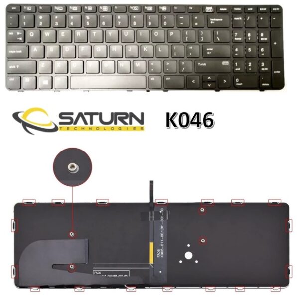 LT KB HP 850 G3 755 ELITE +B/L (K046BL)