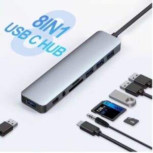 USB TYPC TO 8 IN ONE ADAPTER (USBC007)