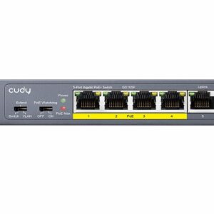 5 PORT GIGABIT 4 POE 31W SWITCH CUDY