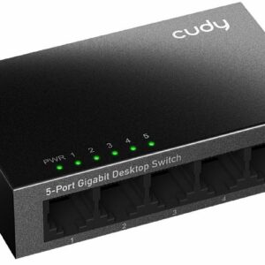 5 PORT METAL GIGABIT CUDY SWITCH STEEL
