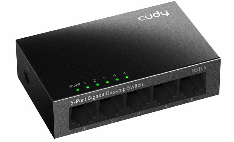 5 PORT METAL GIGABIT CUDY SWITCH STEEL