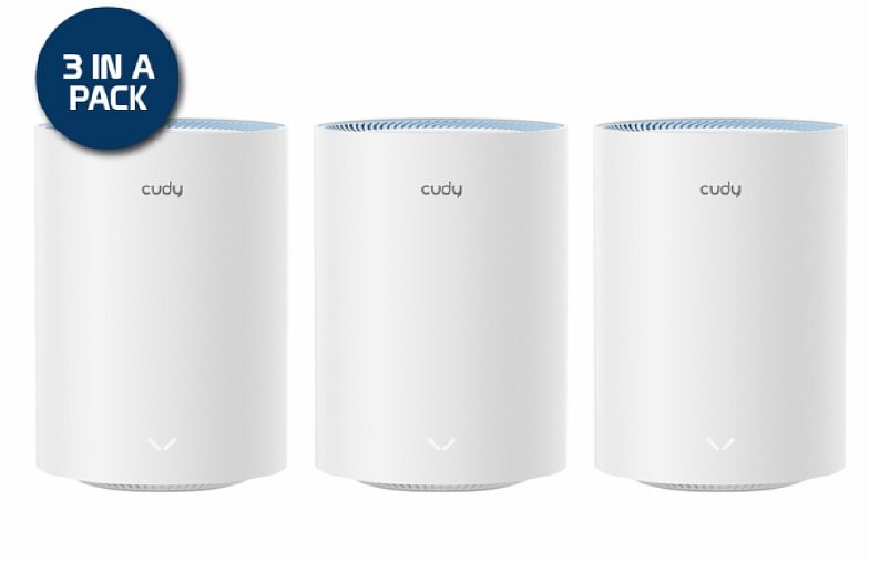 MESH CUDY WIFI 5 1200 2 X FE 3PK